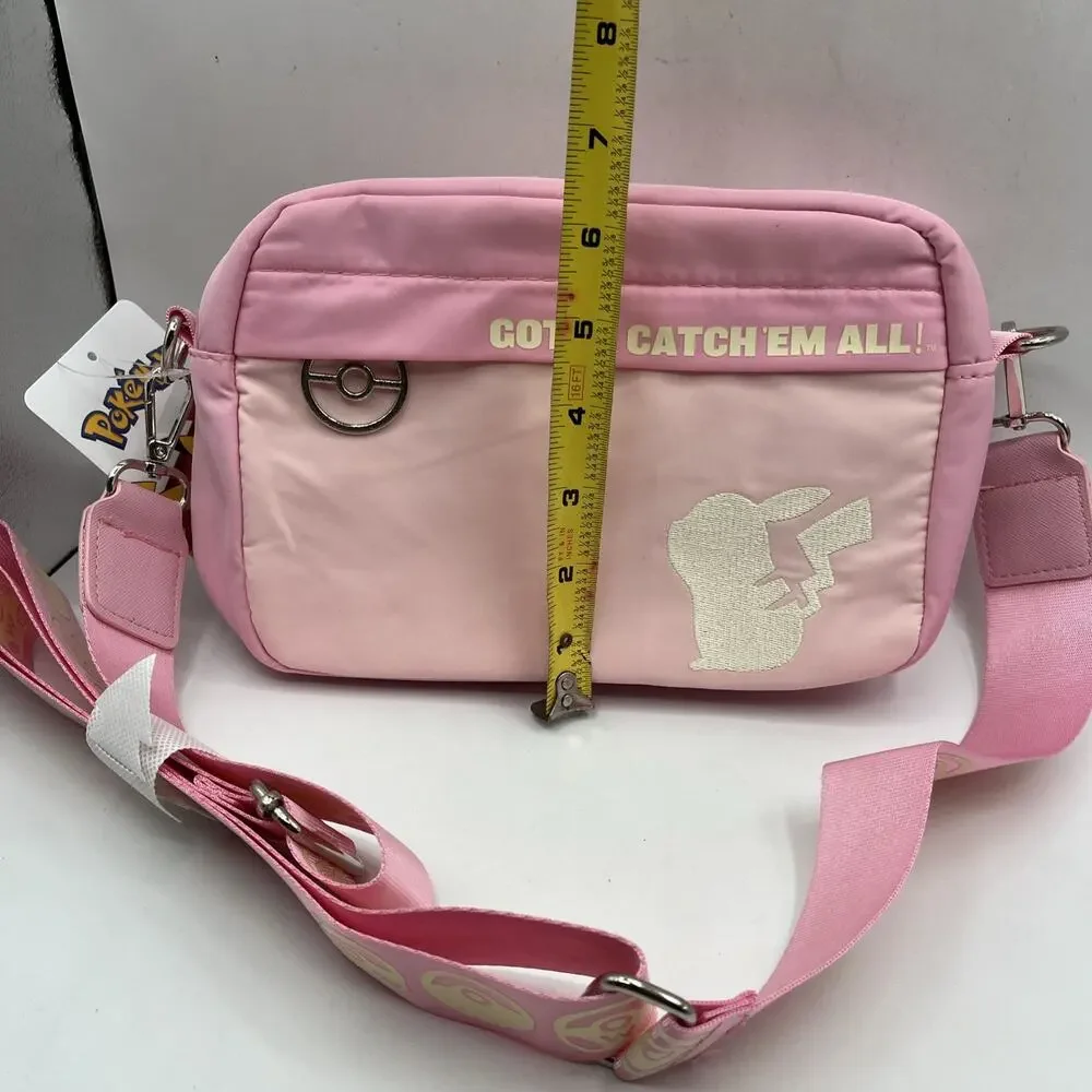 Pokemon Pikachu Gotta Catch Them All Fanny Hip Pack Pink Crossbody Bag Bioworld
